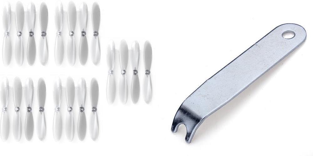 Funny Utopic For Hubsan X4 H107L H107C H107D Propeller RC Drone Quadcopter Main Blade Propellers Spare Main Blade for X4 Quadcopter Propellers 55mm Clear Propeller (Transparent Clear)