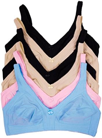 City Intimates Women's 6-Pack Unlined Wire Free Bras
