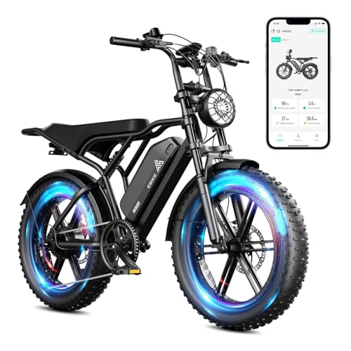 TST Electric Bike for Adults, 1500W Peak Motor 28 MPH 60/100 Miles Fat Tire Ebike with 48V 15Ah/25Ah Removable Battery, 20