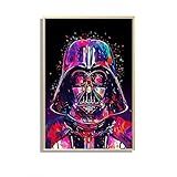 Star Wars Full Drill Diamond Painting by Number Kits, 5D DIY Diamond Embroidery Crystal Rhinestone Cross Stitch Handmade Mosaic Paintings Arts Craft for Home Wall Decor (30X40CM)