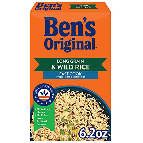 BEN'S ORIGINAL Long Grain Rice and Wild Rice, Fast Cook Rice, 6.2 OZ Box (Pack of 12) Pricepulse