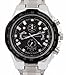 Men's Stainless Steel Black Dial Japanese Quartz Movement Watch