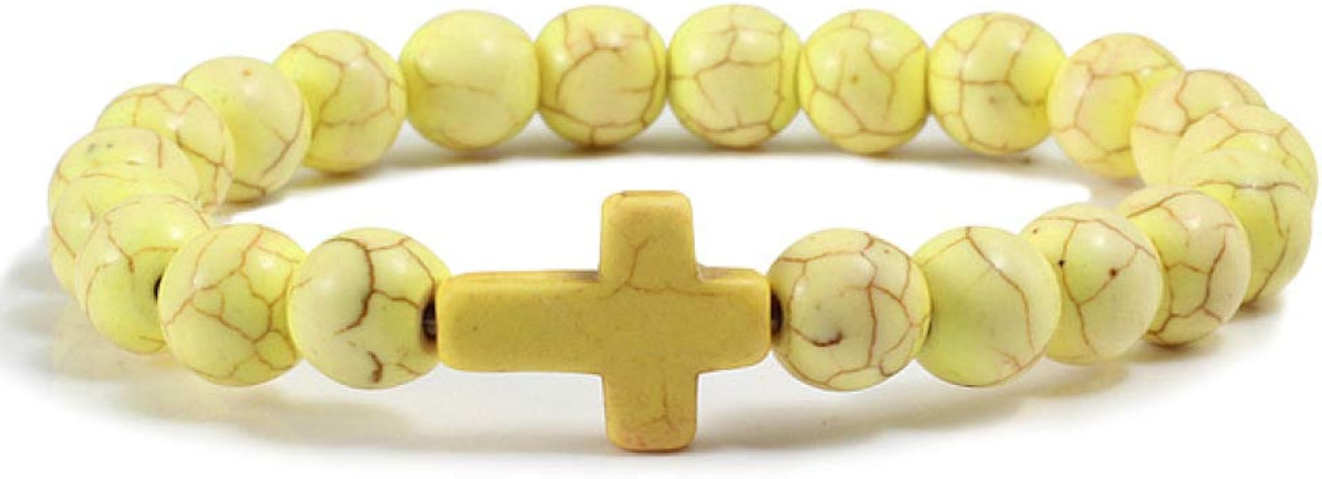 Fashion Yellow Green Red Blue Charm Jesus Cross Bracelets
