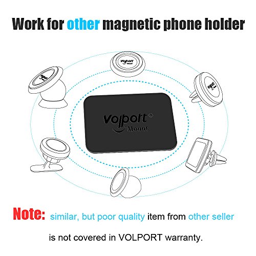 Mount-Metal-Plate-Volport-8-Pack-Universal-Metal-Plate-with-Adhesive-for-Magnet-Mount-Magnetic-Phone-Car-Mount-Holder-Cradle-4-Rectangle-and-4-Round