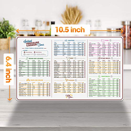 Willa Flare Electric Pressure Cooker Cook Times Quick Reference Guide
