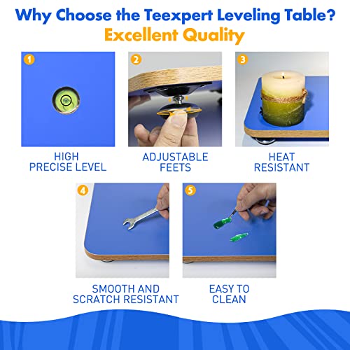 Teexpert Resin Leveling Table for Epoxy Resin, 16''x 12'' Adjustable