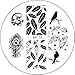 Born Pretty Nail Stamping Plates Nail Art Plate Birds Dragon Feather Stamping Plates BP75