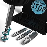 Damaged Screw Remover and Extractor Set by Product Stop - Set of 4 Stripped Screw Removers