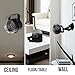 Sound Activated Disco Ball Lights [Free Wall Holder] 3 Modes - Portable Multi Color LED Party Lights - Christmas LED Lights Indoor/Outdoor - Karaoke Strobe Lights for DJs Kids Club and Home Parties