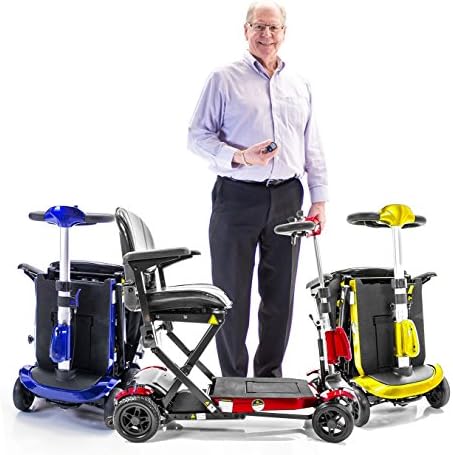 GENIE Plus + Automatic Folding Travel Mobility Scooter with REMOTE control Lithium Lightweight Solax