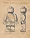 Original Lego Patent Art Poster Prints - Set of 4 (Four Photos) 8x10 Unframed - Great Wall Art Decor Gift for Home, Office, Garage, Man Cave, School, Student, Teacher, Builder, Craftsman, Movies Fan