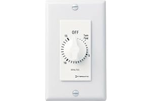 Intermatic SW15MWK 15-Minute Spring Wound Timer, White - Energy-Saving Control for Lights and Appliances - Easy Installation and Operation