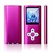 Lonve MP3 Player MP4 Player 16GB Portable Media Music Player with FM Radio Voice Recorder Supporting MP3 WMA WAV Perfect for Kids Sports Pink