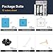 KOUSI Portable Closet Clothes Wardrobe Bedroom Armoire Storage Organizer with Doors, Capacious Sturdy, Black, 6 Cubes 2 Hanging Sections