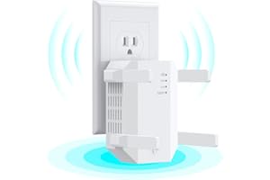 AOOEPU WiFi Extender Booster Repeater for Home & Outdoor, 1200Mbps(12880sq.ft) Dual Band WiFi Range Extender, Easy Set Up WiFi Repeater Wireless Signal Booster with Ethernet Port, Long Range