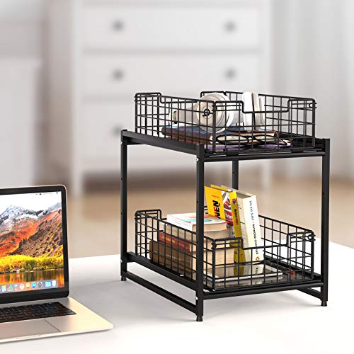 FavoThings Under Sink Organizer 2Tier Stackable Storage Shelf