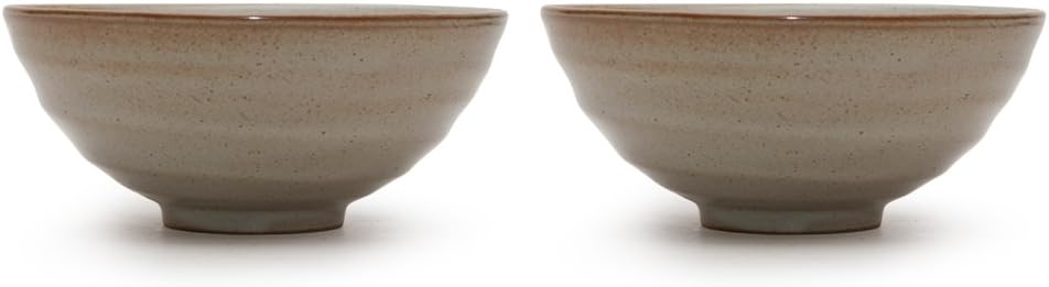 KwangJuyo Casual Line Soup Bowl set of 2_Oatmeal