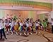 JiaDuo Girls Layered Rainbow Tutu Skirt Bow Dance Ruffle,Rainbows,Large/4-6 Years