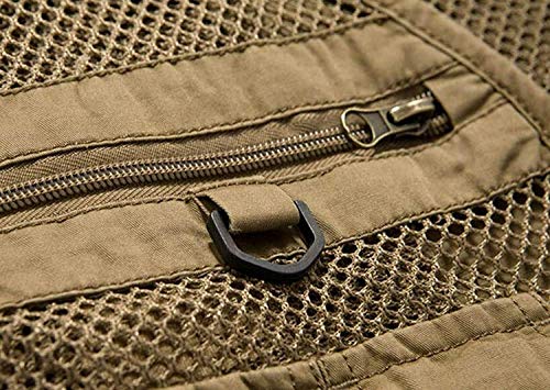 HX fashion Männer Nner Single Layer Mesh Multitasche Weste Bequeme Größen Fr Hling Und Herbst Outdoor Fotografie Weste… – Bild 6