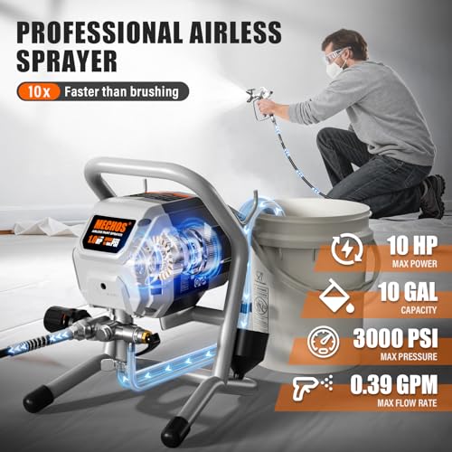 High-Pressure Electric Airless Paint Sprayer, Thinning-Free (Silver) photo 9
