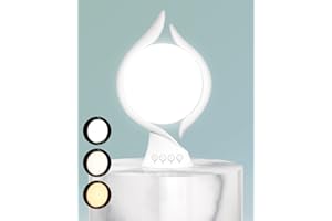 HIBOITEC Light Therapy Lamp 10,000 Lux, 3 Color Temperature Modes Therapy Light-UV-Free LED Happy Mood Light with 5 Brightness Levels - Natural Daylight Sun Lamp for Office Christmas Gift