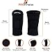 ProFitness Knee Sleeves (One Pair) Knee Support For Joint Pain & Arthritis Pain Relief - Effective Support for Running, Pain Management, Arthritis Pain, Surgery Recovery (Medium, Black/White)