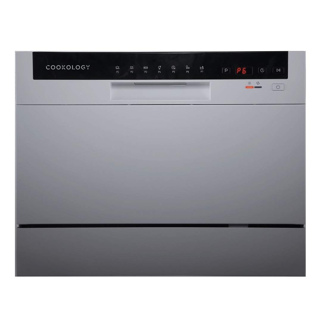 Cookology Silver Table Top Dishwasher, 6 place settings, Mini