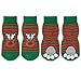 SCENEREAL Small Dog Socks 4 Pack/Set Anti-Slip Indoor Soft Dog Socks for Hardwood Floors Traction Control Xmas Gifts for Puppy Cats Tiny Pets, S
