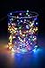 BMOUO Solar String Lights, 100LED 33ft Copper Wire Lights Waterproof Wire Rope Lights Ambiance Lighting for Outdoor Landscape Patio Garden Bedroom Camping Christmas Party Wedding (Multi color)
