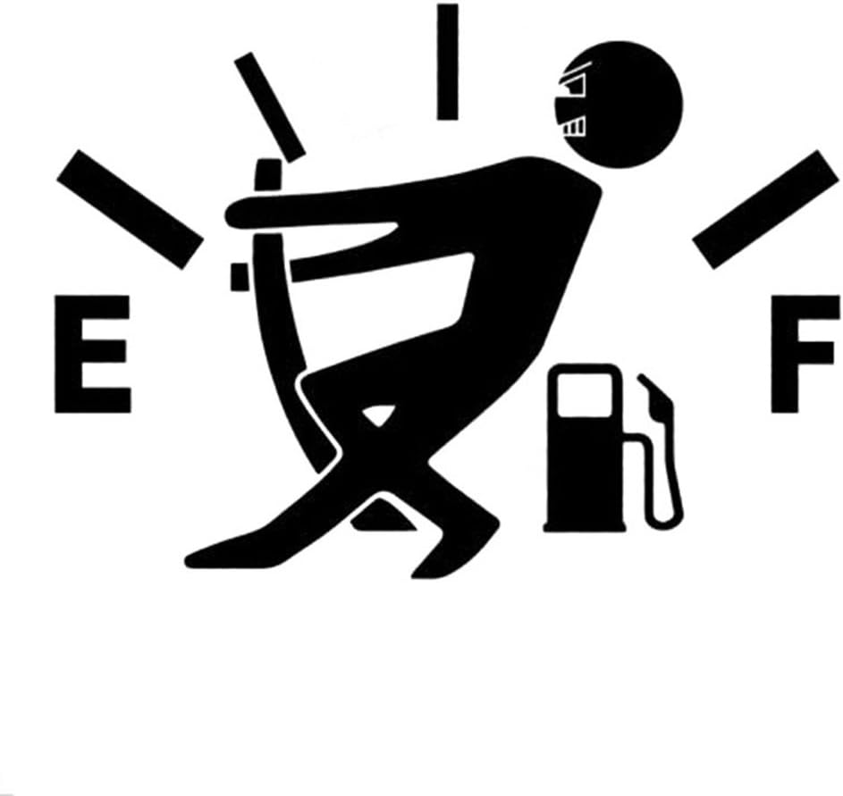 YOUNGFLY Car Fuel Tank Cap Stickers Decal Vinyl Stickers Funny Signs Decal Black