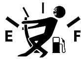 YOUNGFLY Car Fuel Tank Cap Stickers Decal Vinyl Stickers Funny Signs Decal Black