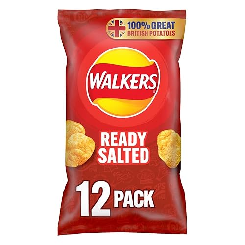 Walkers Ready Salted Multipack Crisps, 12 x 25g