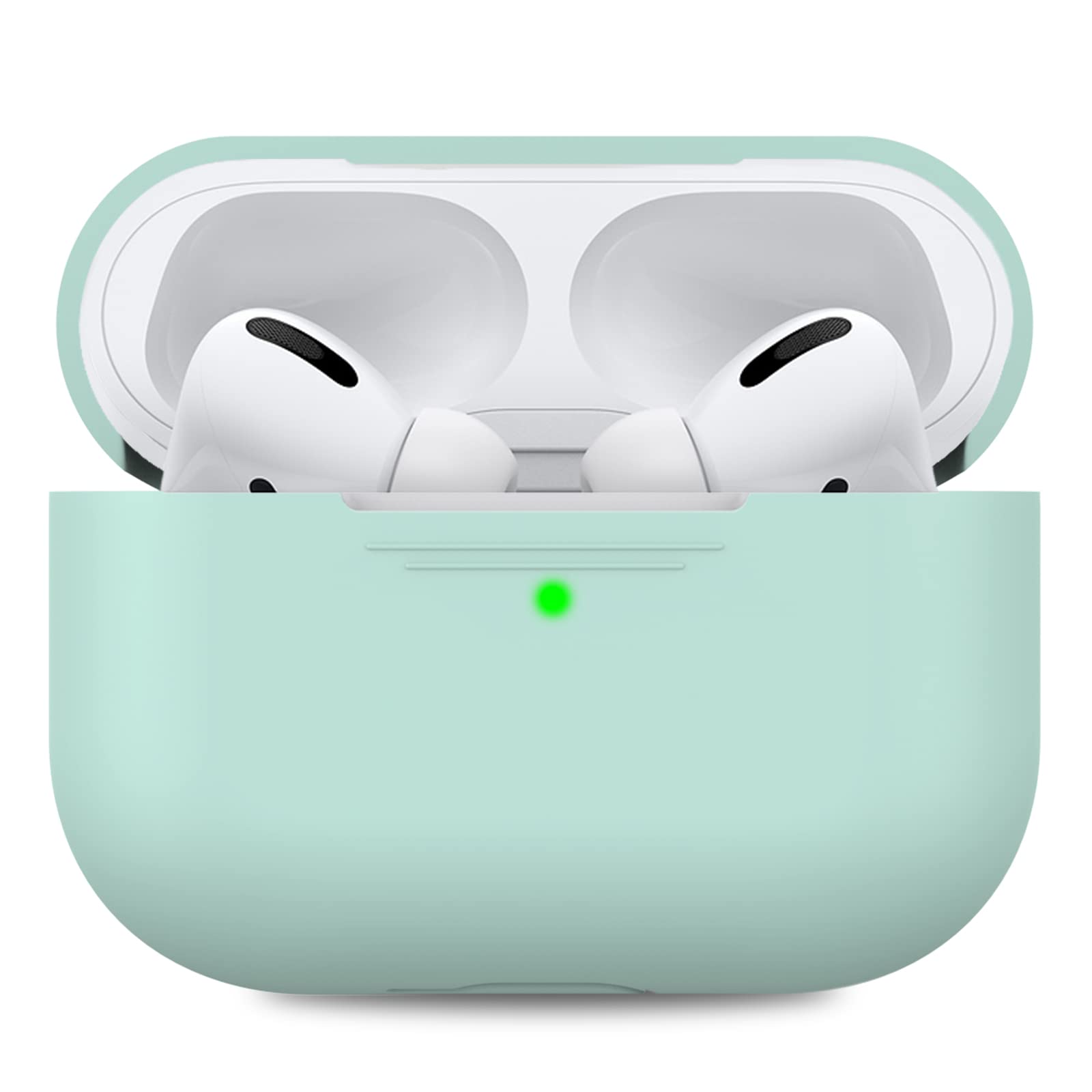 AHASTYLE AirPods Pro Case Protective Cover [Front LED Visible] Compatible with Apple AirPods Pro 2019 (Without Carabiner, Mint) — image 1