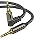 Mediabridge™ 3.5mm Male to Male Right Angle Stereo Audio Cable (2 Feet) - 90° Connector for Flush Connections - Step Down Design for Smartphone, Tablet & MP3 Cases - (Part# MPC-35RA-2)