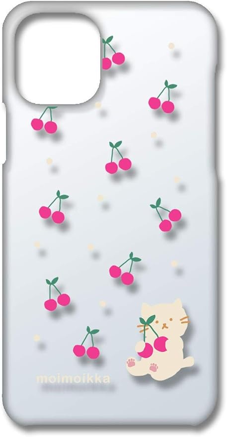 Amazon Moimoikka Iphone11 アイフォン11 クリア ハードケース ねことチェリー 小 フルーツ柄 さくらんぼ 猫 ネコ アニマル 動物 キャラクター おしゃれ オシャレ かわいい 可愛い 柄 カバー ジャケット スマートフォン スマホケース モイモイッカ Sslink ケース