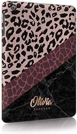 Personalised iPad 2/3/4 Tirita Case Hard Cover PRINTED GLITTER, NO REAL GLITTER Animal Print Snake Rose Gold Leopard Skin Custom Initials Name
