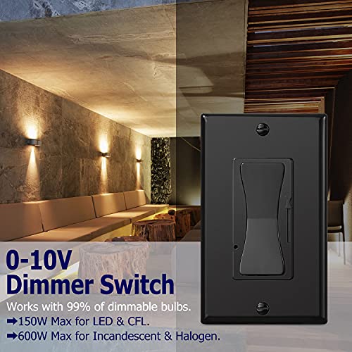 010V Dimmer Switch, Low Voltage SinglePole/3 Way Dimmer Switch for