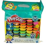 Play-Doh Modeling Compound Dough, Multi-Color 1 Oz Cans - 50 Count Pack