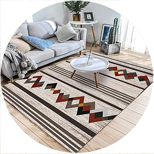 KRFRL Carpet rugs Geometric Abstract 3D Pattern Print, Modern Non-slip Short Rug Carpet Thickness Of About 7 mm 7 Size（120x160cm） (Color : F, Size : 200x300cm)