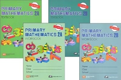Singapore Primary Mathematics Level 2 Kit (US Edition), Workbooks 2A and 2B, and Textbooks 2A and 2B