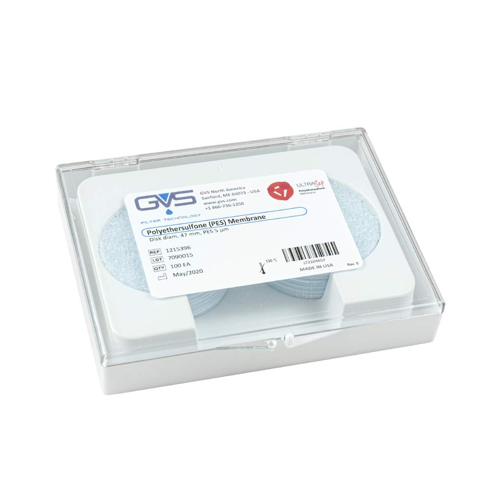 GVS Filter Technology Filter Disc, PES Membrane, 5.0µm, 47mm, 100/pk