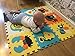 Meiqicool Baby Crawling Mat Puzzle Play Foam Tiles Non Toxic Playmat Floor Mats for Tummy Time,P010G