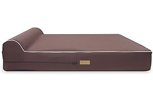 KOPEKS Dog Bed Chew Proof Replacement Cover Memory Foam Beds - Brown - Extra Large (Jumbo Size), (KPS-1113)