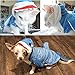 Gimilife Funny Dog Cat Shark Costumes, Pet Halloween Christmas Cosplay Dress, Halloween pet Costumes Pet Pajamas Clothes Hoodie Coat Puppy Winter Coat for Small Medium Large Dogs and Cats