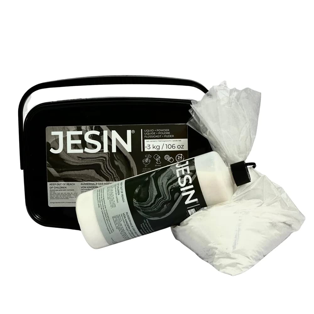 COLORBERRY Jesin 3 Kg Vloeistof En Poeder Kunsthars Met Handleiding Tutorial Qr Code Hoogwaardig Alternatief Voor Epoxyhars Het Maken Van Sieraden Kunstwerken Giethars 1730593592
