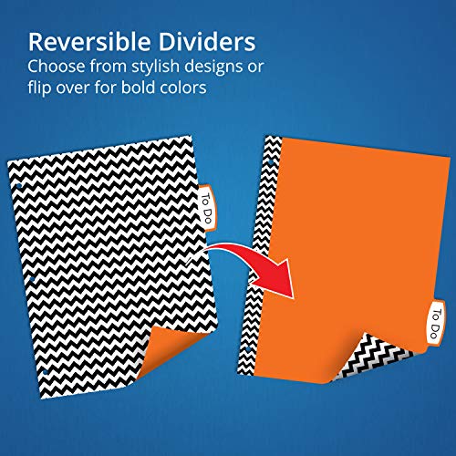 2 Avery+Reversible+Dividers+Assorted+24914