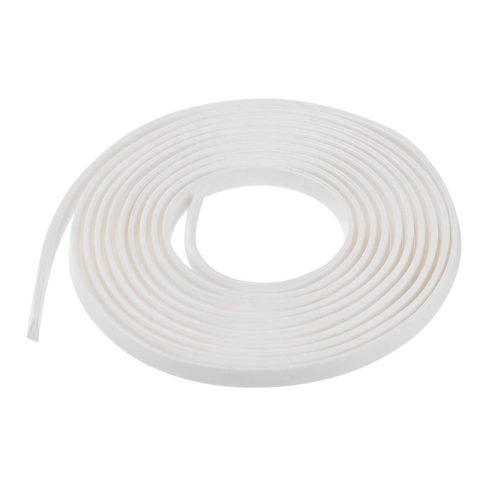 TA-VIGOR Edge Trim U Seal White, Rubber U Channel Edge Trim Rubber Seal, U Shape Weather Stripping for Edge Protector Fits 0.1-1.5mm Edge 16.4Ft Length
