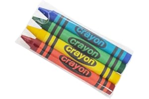 Lucky Art Crayonology 10 Sets of 4 Packs (40 count) Large Size Crayons - Mini Crayon Packs for Kids Party Favors, School Supplies for Teachers & Travel Crayons