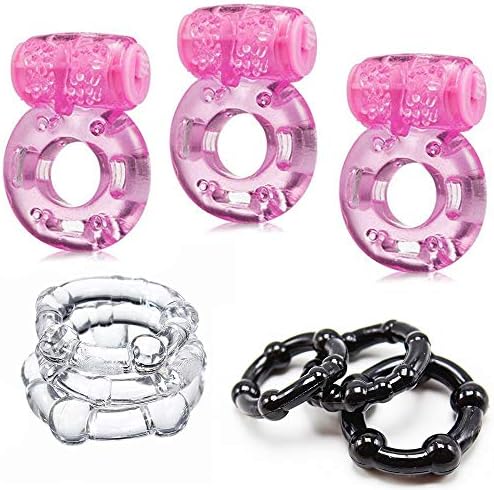 NewLife Toy Z0162 9pcs Silicone Waterproof Rabbit Men O Rings Collars Delay O Silicone Fitness Circles Rings