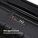 GoPenguin Luggage, Carry On Luggage with Spinner Wheels, Hardshell Suitcase for Travel with Built in TSA Lock Black